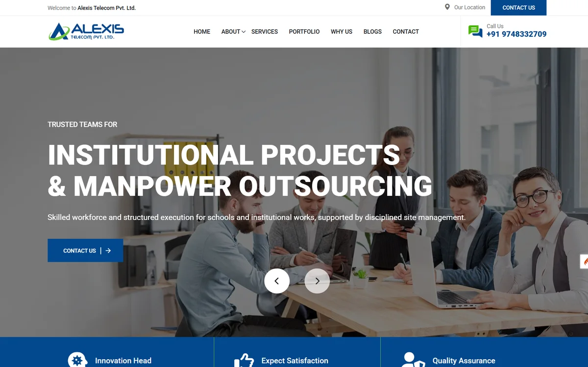 Alexis Pvt. Ltd. — Corporate Website + SEO & AEO