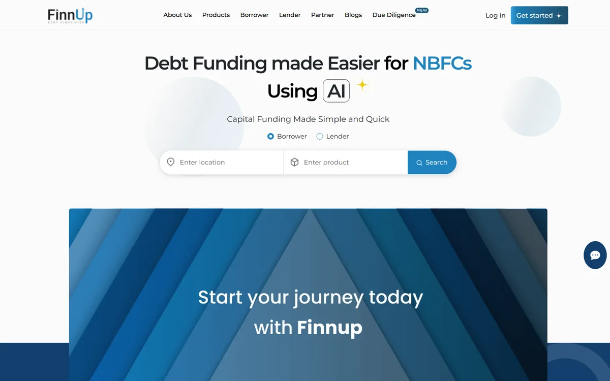 FinnUp — Fintech Platform Website